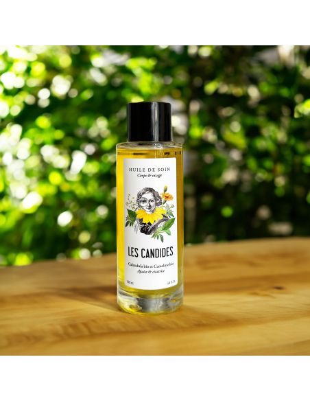 Huile Visage & Corps Calendula Bio et Cameline Bio - Ingénue - Les Candides