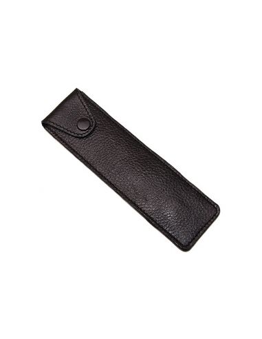 Etui en Cuir Noir Shavette