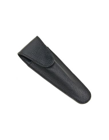 Etui Rasoir Mach3 en Cuir Noir