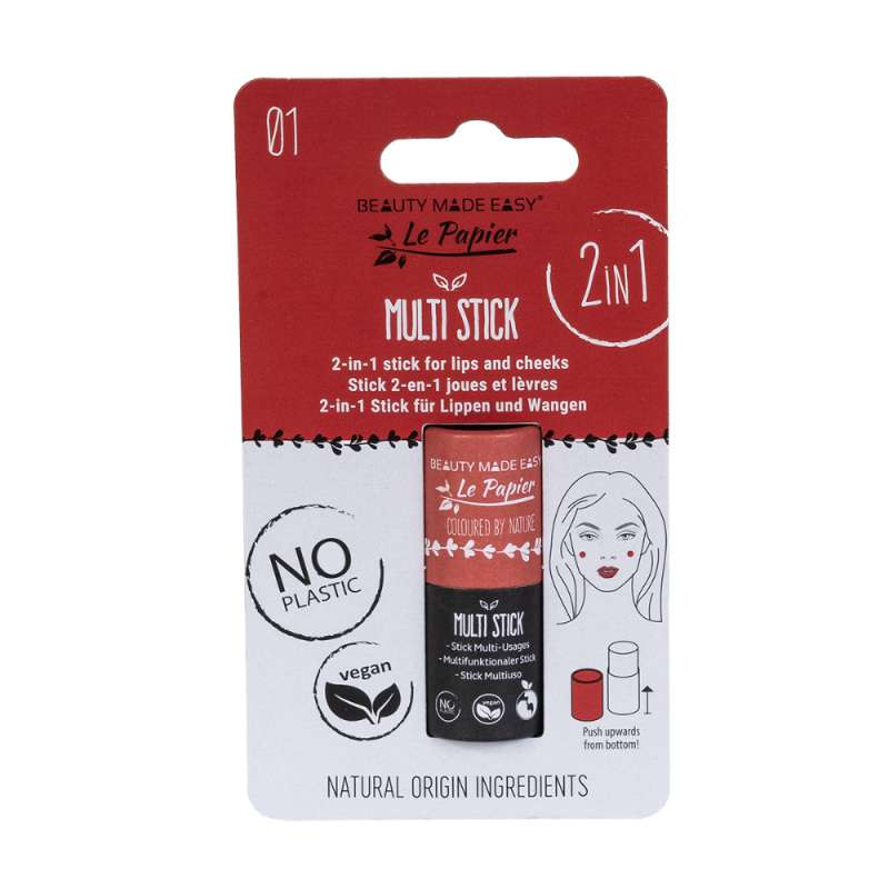 Stick multiusages Joues & Lèvres - 01 Red