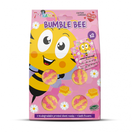 7TH GIFT SET BUMBLE BEE (2 MASQUES + 4 BOMBES DE BAIN)