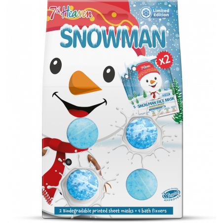 7TH GIFT SET SNOWMAN (2 MASQUES + 4 BOMBES DE BAIN)