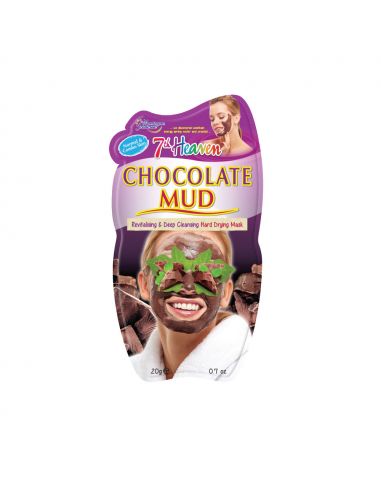 Masque visage boue chocolat