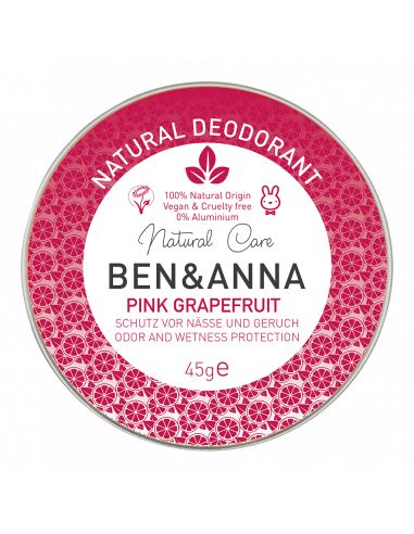 Déodorant Naturel "Pink Grapefruit" - Boîte Métal 45g